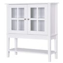 Accent Cabinets, Sina 31.5" White Sideboard Cabinet - Seasonal Overstock