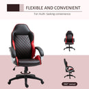 Vega Diamond Stitch Faux Leather Office Gaming Chair - Red - Seasonal Overstock
