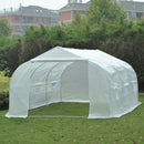 Greenhouses, 11.5 x 10ft Soft-Cover Greenhouse in White - Seasonal Overstock
