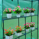 Greenhouses, 4.7 x 4.7 x 6.4ft Soft Cover Greenhouse With Shelves - Seasonal Overstock