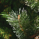 Christmas Trees, 7ft Artificial Pine Christmas tree with Pine Cones & Snow - Seasonal Overstock