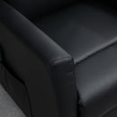 Durango Faux Leather Lift Assist Chair - Black