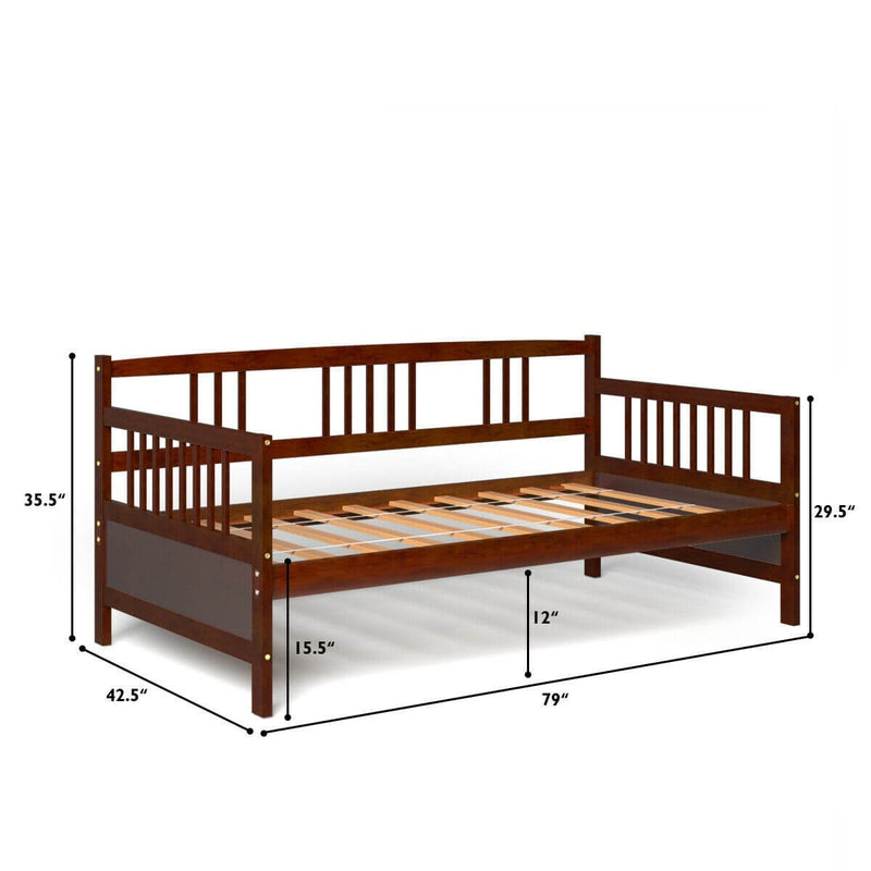 Finley Brown Twin Day Bed - Seasonal Overstock