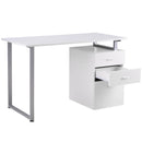 Desks, Gaetano Industrial Style Desk & File Cabinet - White - Seasonal Overstock
