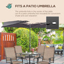 Kaira 5pc Outdoor Patio Table and Swivel Chair Set - Brown - Seasonal Overstock