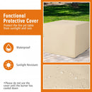 Kiran 30" Square 50,000 BTU Fire Table with Cover - Black - Seasonal Overstock