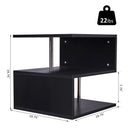 Sylas End Table Shelf - Black - Seasonal Overstock