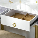 Verita Vanity Set with LED Mirror and Stool - Seasonal Overstock