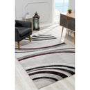 Area Rugs, Ripples Grey Area Rug by Vegas Contemporary - Seasonal Overstock