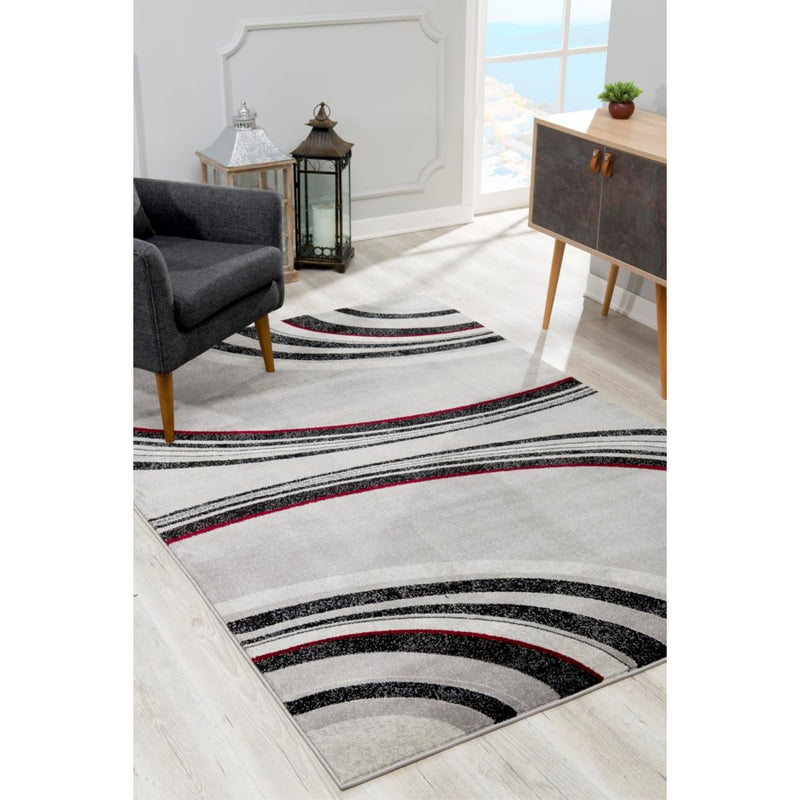 Area Rugs, Ripples Grey Area Rug by Vegas Contemporary - Seasonal Overstock