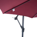 Patio Umbrellas, 10' Deluxe Cantilever Patio Umbrella - Wine Red - Seasonal Overstock