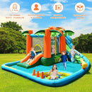 Bouncy Castles, 8-in-1 Tropical Paradise Bouncy Castle 14.1' x 12.3' x 6.75' - Seasonal Overstock