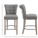 Colson 26" Grey Counter Bar Stool (2 Pack) - Seasonal Overstock