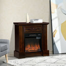 Fireplaces, Gideon 32" Electric Fireplace with 1400W Heater with Mantel - Seasonal Overstock