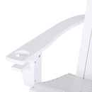 Linkin Wood Adirondack Chair in White - Seasonal Overstock
