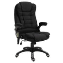Maverick Luxury Executive Chair with Vibration Massage and Reclining - Black Fabric - Seasonal Overstock