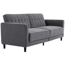 Newbury 84" Modern Convertible Sleeper Sofa - Charcoal Grey