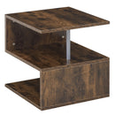 Sylas End Table Shelf - Rustic Brown - Seasonal Overstock