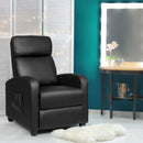 Reclining Chairs, Tyson Black Recliner Chair with Vibration Massage - Seasonal Overstock