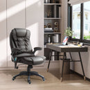 Xavi Luxury Executive Office Chair with Heated Vibration Massage - Brown - Seasonal Overstock