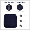 Wellington Shores 7pc Patio Sectional Replacement Cushion Covers - Blue - Seasonal Overstock