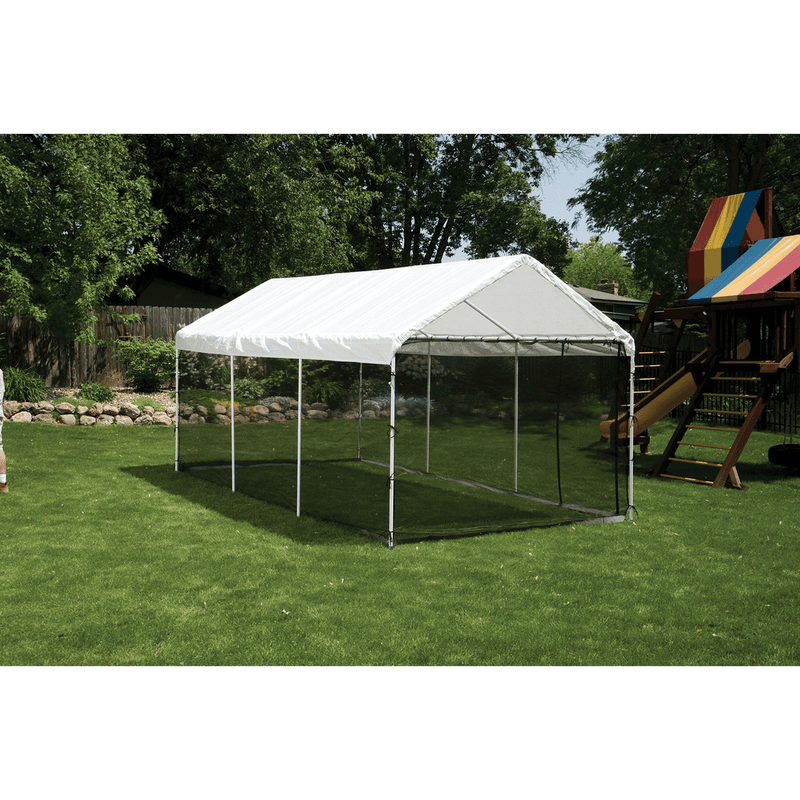 10' x 20' MAX AP 2-in1 Gazebo Canopy Tent with Mesh Screen Enclosure - 8 Legs - Seasonal Overstock