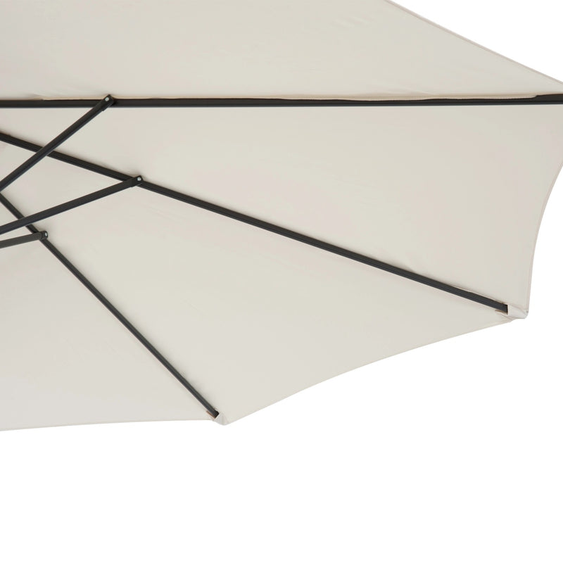 10' Deluxe Cantilever Patio Umbrella - Beige - Seasonal Overstock