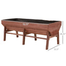 Planters, 72" x 32" Raised Wood Planter Box - Seasonal Overstock