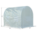 Greenhouses, 8.2' x 6.6' x 6.6' Soft Cover Greenhouse in White - Seasonal Overstock