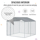 9.8' x 9.8' Large Dog House Kennel Pen with Canopy Shade - Seasonal Overstock