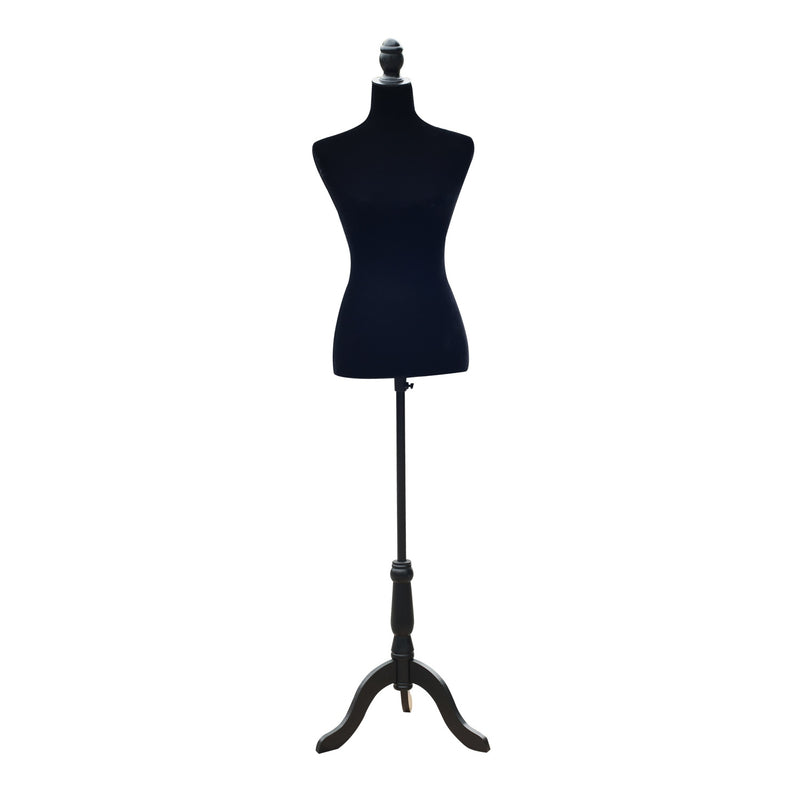 Dressmaker 27" Torso Mannequin Stand in Black - Seasonal Overstock