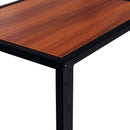 Kyle Industrial Style Walnut Side Table - Seasonal Overstock