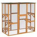 Large Outdoor Catio Cat Enclosure and Balance Platforms in Natural - Seasonal Overstock