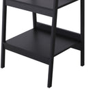 Meena 4 Tier Ladder Shelf Pair - Black - Seasonal Overstock