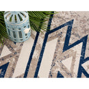 Nita Beige Geometric Area Rug by Casper Studios - Seasonal Overstock