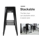 Barstools, Ruttleford Black Barstools 30in (Set of 4) - Seasonal Overstock