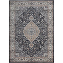 Santari Black Oriental Washable Area Rug by Sahara Designs - Seasonal Overstock