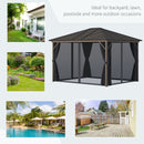 Saya 10' x 12' Hard Top Patio Gazebo - Seasonal Overstock