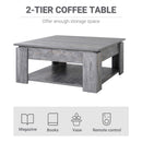 Weston Grey Square Coffee Table - Seasonal Overstock