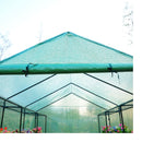 Greenhouses, 8 x 6 x 7ft Walk-In Soft Cover Greenhouse with Shelves - Seasonal Overstock