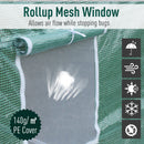 Greenhouse, 20' x 10' x 7' Soft Cover Dome Top Greenhouse - Green - Seasonal Overstock