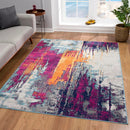 Area Rugs, Asani Multi-Colour Abstract Area Rug by Mercury Splash - Seasonal Overstock