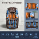 Full Body Zero Gravity Massage Chair with SL Track, Voice Control & Heat - Brown - Seasonal Overstock