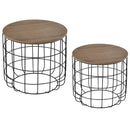 Coffee Tables, Wilder 2pc Industrial Style Coffee Table Set - Seasonal Overstock