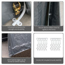 9' x 8' Dark Grey Heavy Duty Outdoor Portable Storage Shed - Seasonal Overstock