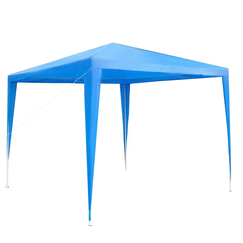 9' x 9' Party Gazebo Canopy Tent - Blue - Seasonal Overstock