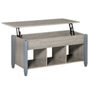 Coffee Tables, Bryan Lift Top Coffee Table with 3 Storage Compartments - Grey - Seasonal Overstock