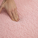 Accent Chairs, Deanna Fleece Upholstered Armless Lounge Chair - Pink - Seasonal Overstock