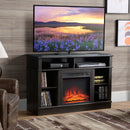 TV Stand, Donovan 45" Espresso Brown TV Stand Fireplace for up to 47" TVs - Seasonal Overstock