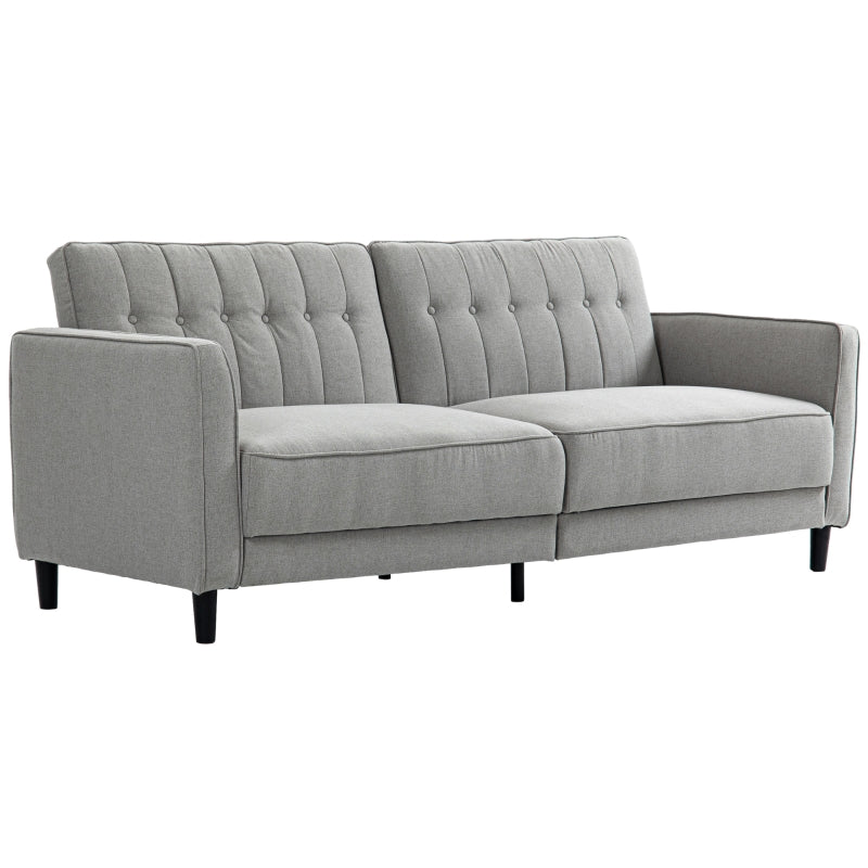 Newbury 84" Modern Convertible Sleeper Sofa - Light Grey